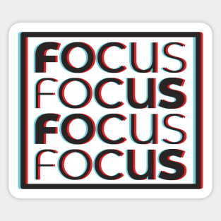 Focus Glitch 5 Sticker